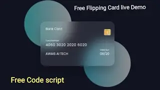How to Create Animated Flipping Card UI Design with HTML CSS [Free Code]