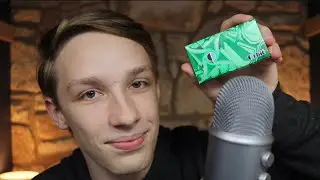 Fast & aggressive ASMR gum chewing mouth sounds & tapping