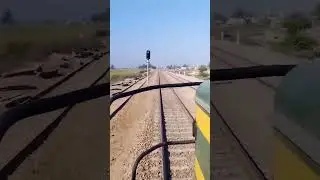 Multan To Rohri train travel in the cab || Cross with Green line train