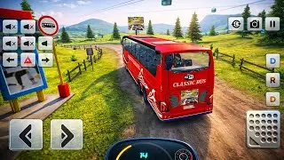 Offroad Coach Bus Driving 2026 - Real Uphill Bus Drive 3D Simulator - Android Gameplay #2