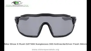 Nike Show X Rush DZ7368 Sunglasses 060 Anthracite Silver Flash 58mm