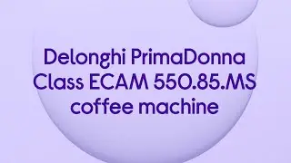 Delonghi PrimaDonna Class ECAM Smart Bean to Cup Coffee Machine - Silver - Product Overview