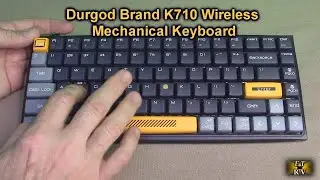 Durgod K710 Wireless Keyboard, 84 Keys Bluetooth Office Keyboard - Windows, Mac, Android REVIEW