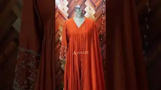 Burnt Orange Mul Chanderi Anarkali Suit | Festive & Wedding Special 2025 #shorts #orange #diwali #yt