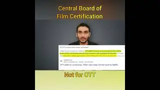 CBFC Certificate | Not Required for OTT | सीबीएफसी प्रमाणपत्र |Honey Sharma | #shorts #honeysharma
