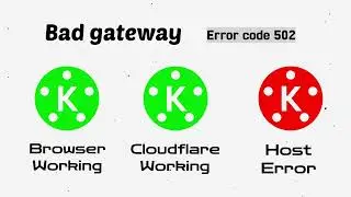 Error 502 and 521 by Cloudflare!