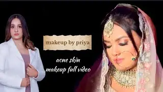full makeup tutorial /acne skin makeup / step by step makeup / textured skin makeup #youtube#makeup