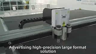 JWEI High Precision 3.2m Large Format Digital Cutter for PVC Soft Film and Flag Material