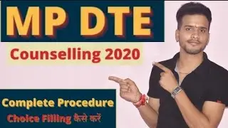 MP DTE | Online Choice filling  || How to do Choice Campus  Counselling 2020 || MP Portal Start  ||