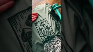 Mushroom Block Printing