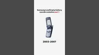 🪫 Samsung Battery Sounds Evolution (2000-2023) Part 1 📱 #low #mobile #galaxy #garageringtones