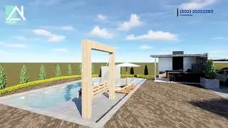 CASA MODERNA DE 14 X 17 METROS - DISE&Ntilde;O DE CASA  - QUICH&Eacute; GUATEMALA