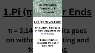 Math Constants & Irrationals - PI