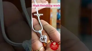 beautiful silver chain with pendant / Maa Durga jewellers