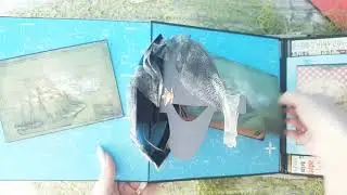 Пиратский альбом(скрапбукинг)/interactive pop up album  