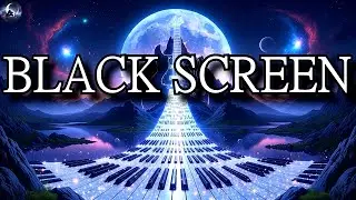 Ambient Piano Soundscape in E - Deep Sleep Music Black Screen, Healing Meditative Relaxing Music