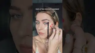 Face lifting contour hack #makeup #contour #contourhack #makeuphacks #makeuptipsandtricks