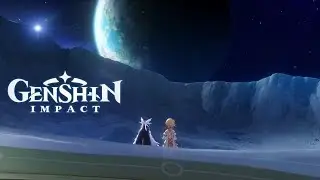 Columbina and The Traveler arrive at the moon | Luna 4 | Song of the Welkin Moon: Act 8