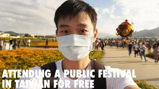 Going to a flower festival in Taiwan | can't believe the government doesn't charge for entrance