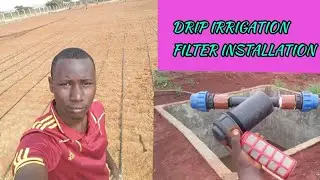 How to install a screen filter into a drip irrigation system/ water tank