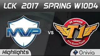 MVP vs SKT Highlights Game 1 LCK Spring 2017 W10D4 MVP vs SK Telecom T1