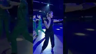 Rehearsing the opening show at the WDSF Grand Slam Standard Shanghai