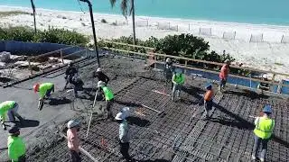 Aerial Views - Cement Pour on Boca Grande