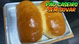PÃO CASEIRO QUE NÃO PRECISA SOVAR - RECHEADO COM LINGUIÇA