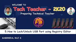 How to Lock/Unlock USB (Pendrive) port using regedit