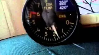 DC-9 instruments via Arduino: EGT - engine startup 