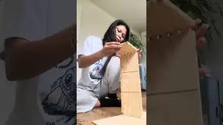 DIY - fra wine box to bookstand 