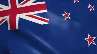 New Zealand Animated Flag  - Free HD Stock Footage or purchase 4k