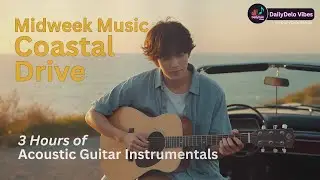 Midweek Coastal Drive 🚗 | 3H Acoustic City Pop x Fingerstyle Guitar Music for Sunset Road Trips