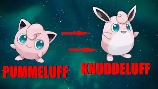 Pummeluff Entwicklung zu Knuddeluff / Jigglypuff evolution to Wigglypuff