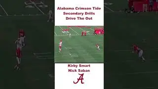 Alabama Crimson Tide Secondary Drills Drive The Out #şaban #dbs #football #secondary #şaban