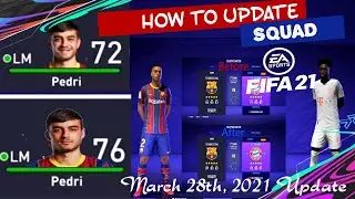 NEW FIFA 21 SQUAD UPDATE | (12/04/22) | Increases Ratings, New added and team sheet.