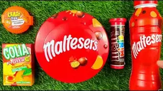 Glossy Candy Mix: Skittles and M&M&rsquo;s in Shiny Jars ASMR
