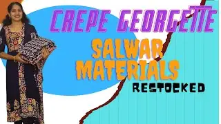 CREPE GEORGETTE DRESS MATERIALS