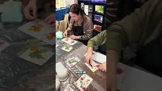 Flower Coaster Creation Art Class