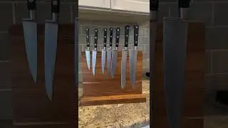 NEW RELEASE ALERT - BIRDROCK HOME Wooden Magnetic Knife Block - ASMR