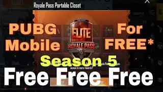 Pubg mobile royale pass season 5|get royale pass season 5 for free|how to get free elite royale pass