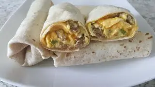 BURRITOS  PARA EL DESAYUNO, ESTILO MCDONALD'S