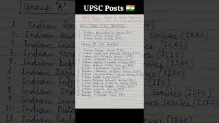 UPSC Posts - Types of Civil services in India ~ IAS IPS IFS IRS IRTS IFoS | All India Services