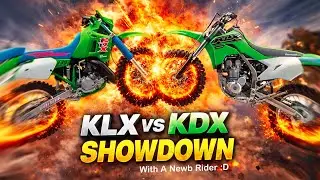 KLX300R vs 1992 KDX200 Showdown!  4-Stroke Beast vs Classic 2-Stroke Legend!