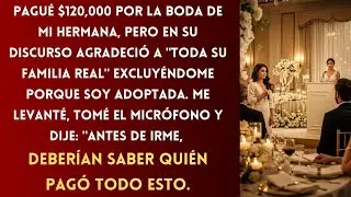 Pagué la Boda de Mi Hermana ($120K), Pero Me Excluyó del Discurso: 