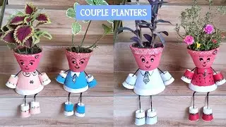 DIY couple planters | DIY planters | Outdoor gardening | All about Pratibha
