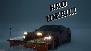 POV DRIFTING MY MUSTANG GT IN A SNOW STROM *BAD IDEA*