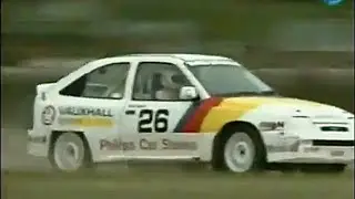 Rallycross European Masters Croft circuit 1992 Division 1 Tony Bardy qualifying.