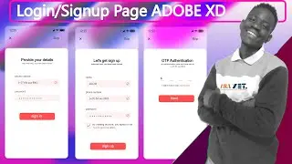 Signin / siignup page design adobe xd