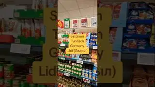 Тунец сардины селедка в Германии Консервы Sardinen Tunfisch Matjesfilet Germany Lidl Action